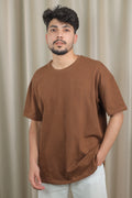 Brown premium basic T-shirt