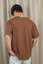Brown premium basic T-shirt