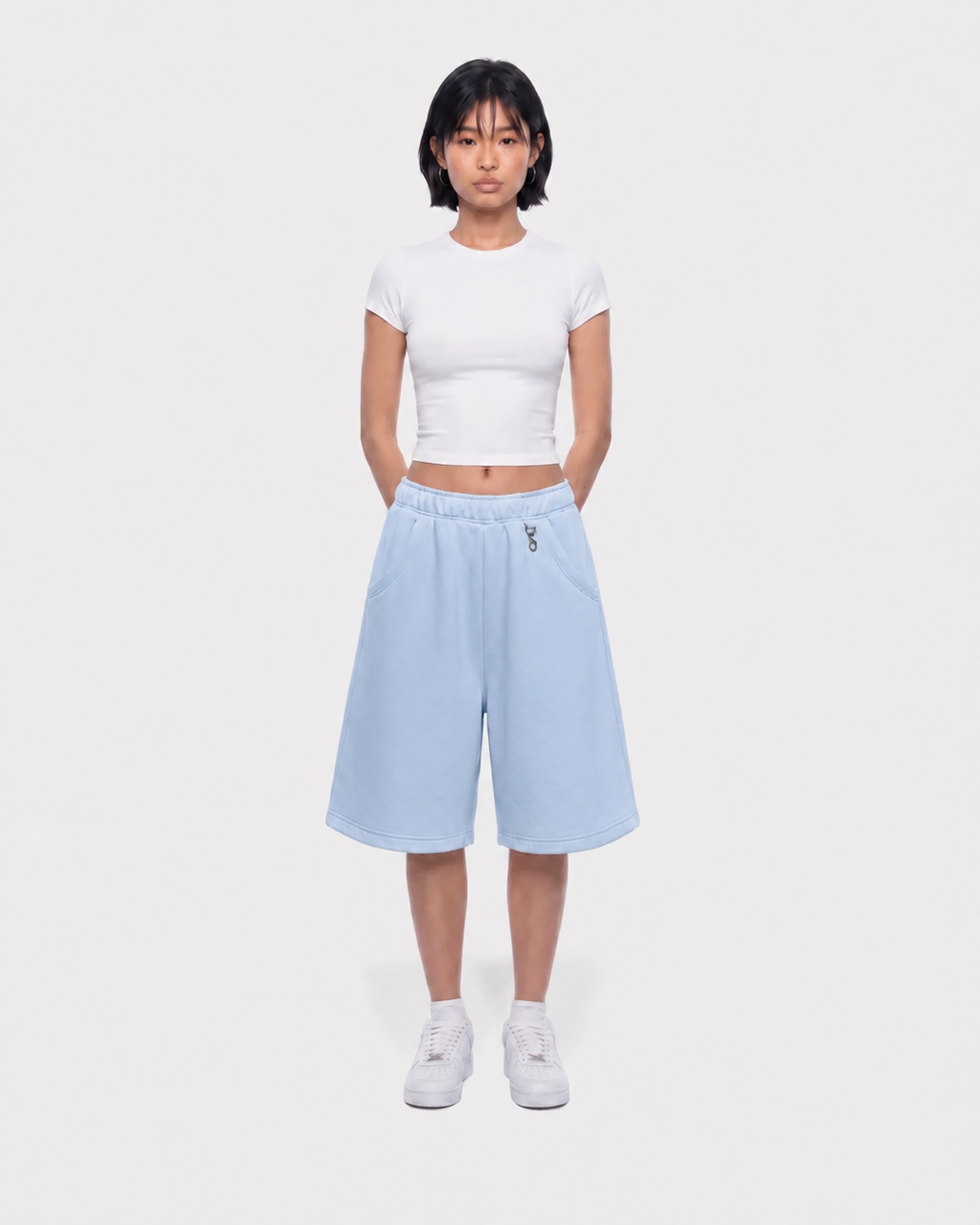 Jogger Baggy Short - Baby blue
