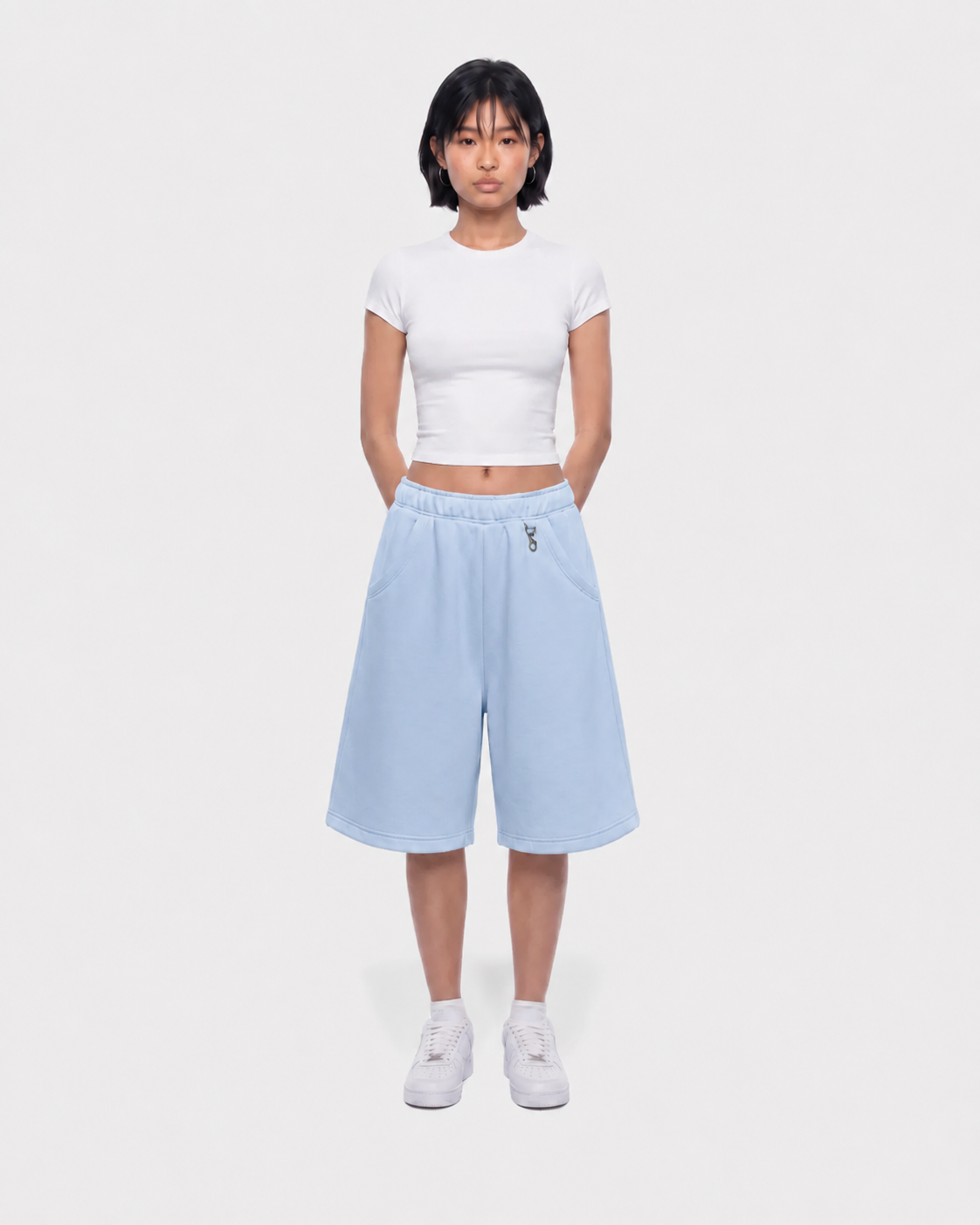Jogger Baggy Short - Baby blue