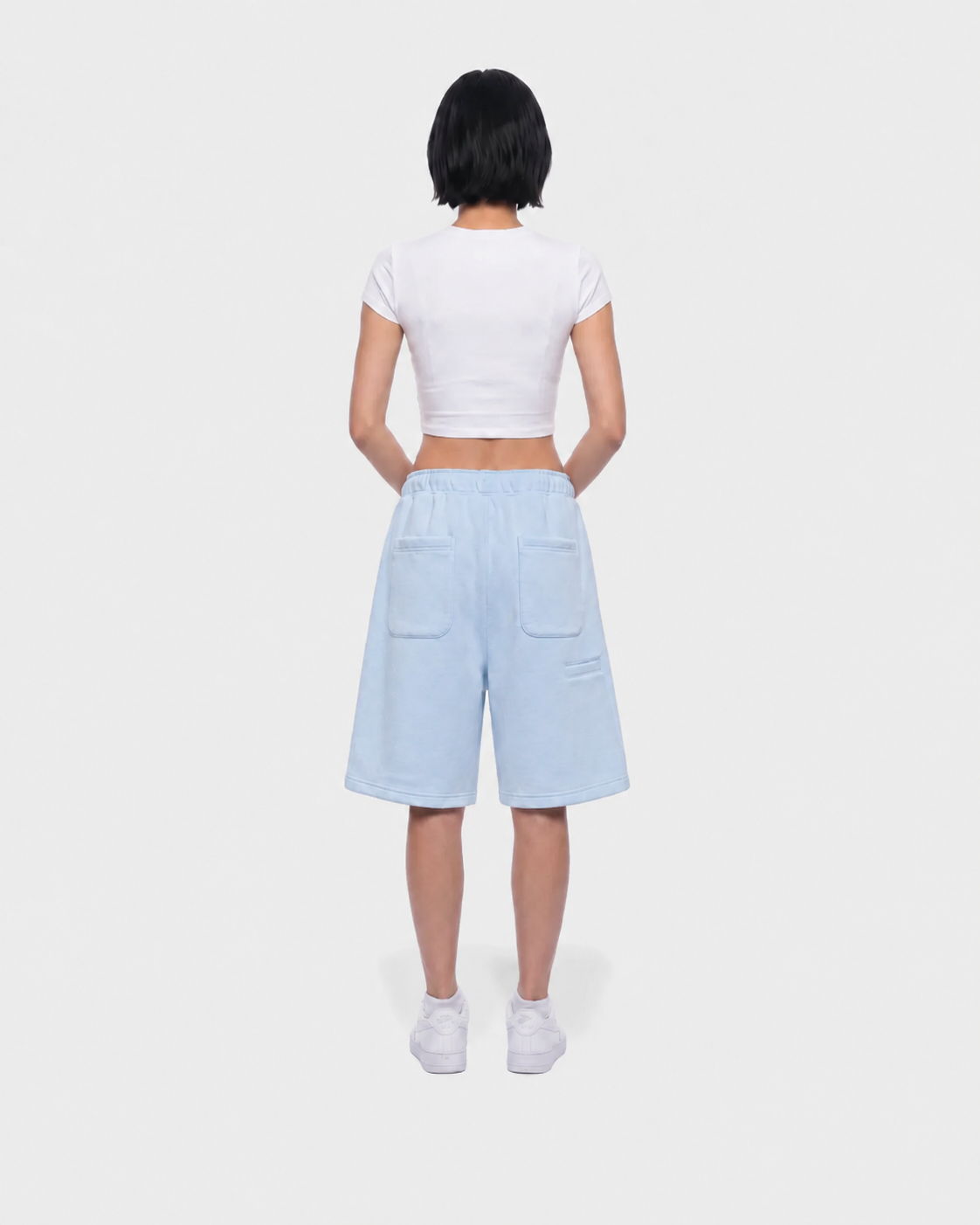 Jogger Baggy Short - Baby blue