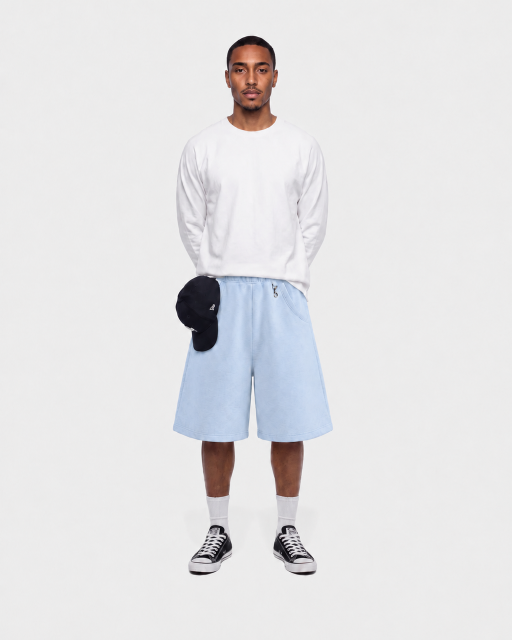 Jogger Baggy Short - Baby blue