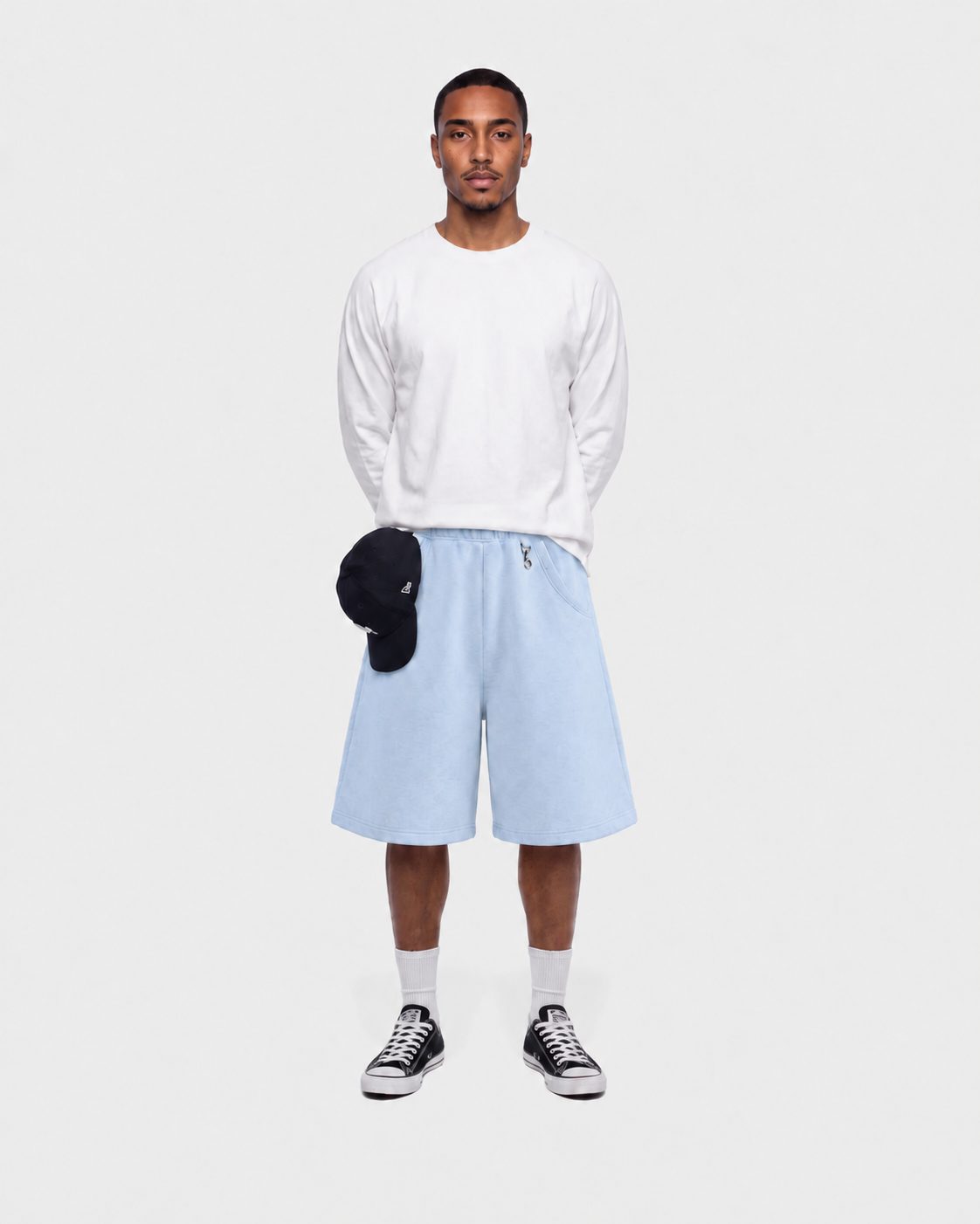 Jogger Baggy Short - Baby blue