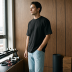 Black premium basic T-shirt