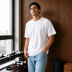 White premium basic T-shirt