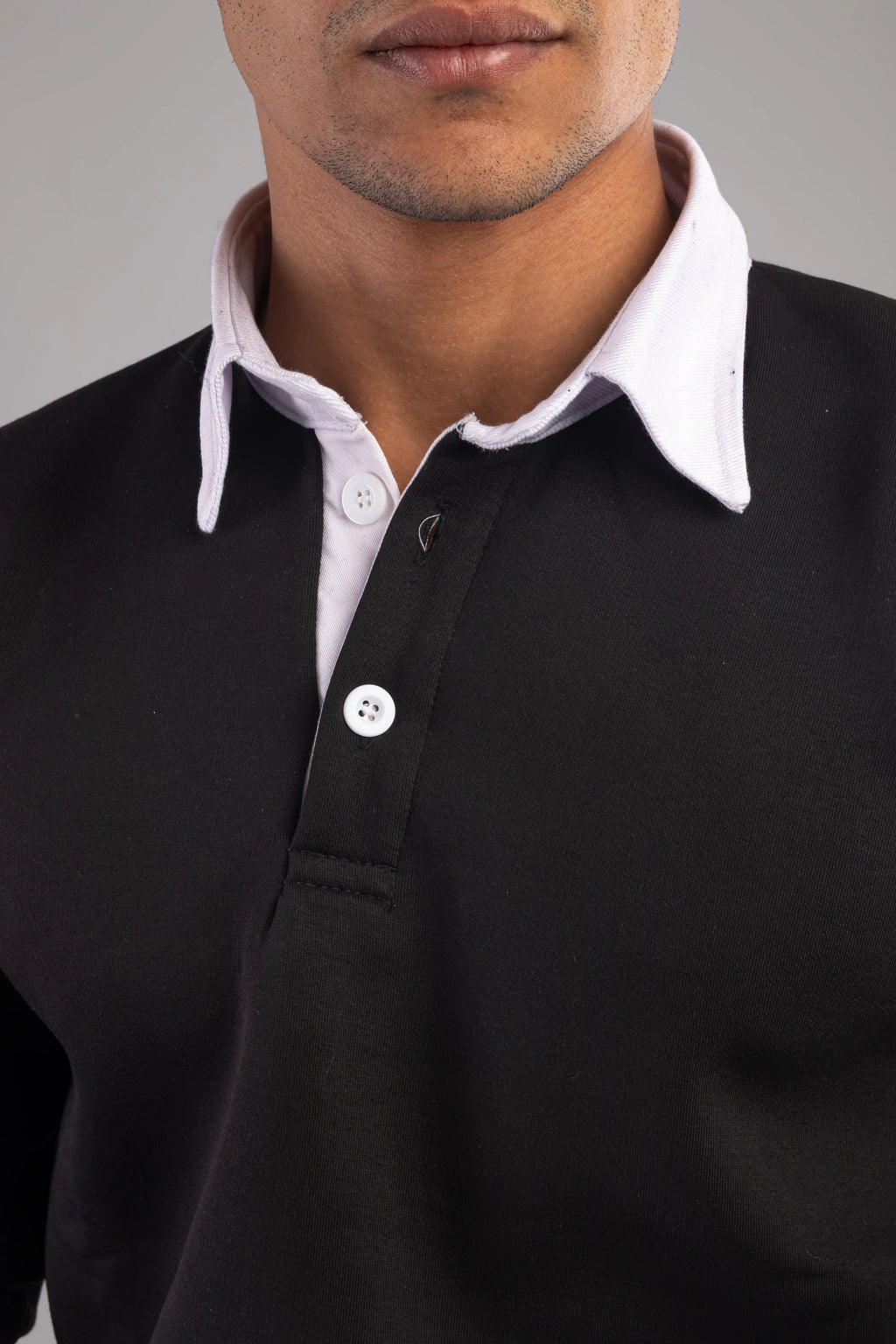 Polo Collar Sweatshirt